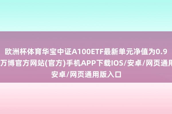 欧洲杯体育华宝中证A100ETF最新单元净值为0.9473元-万博官方网站(官方)手机APP下载IOS/安卓/网页通用版入口