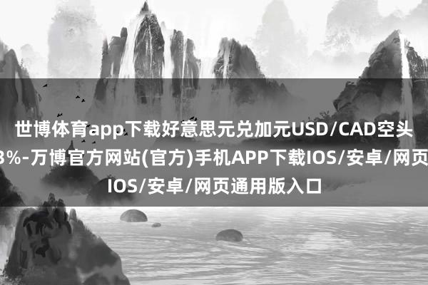 世博体育app下载好意思元兑加元USD/CAD空头占比高达93%-万博官方网站(官方)手机APP下载IOS/安卓/网页通用版入口