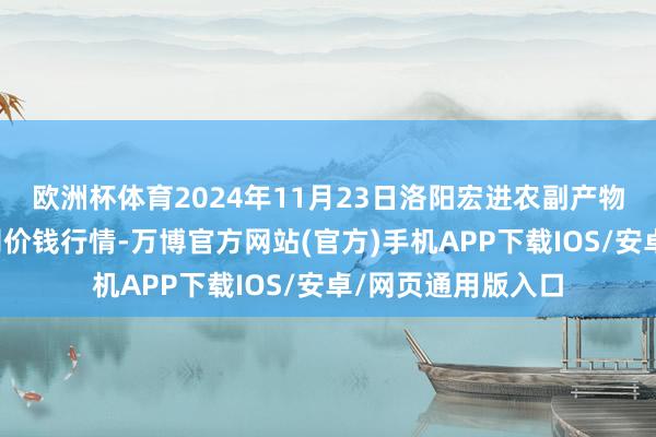 欧洲杯体育2024年11月23日洛阳宏进农副产物批发市集有限公司价钱行情-万博官方网站(官方)手机APP下载IOS/安卓/网页通用版入口