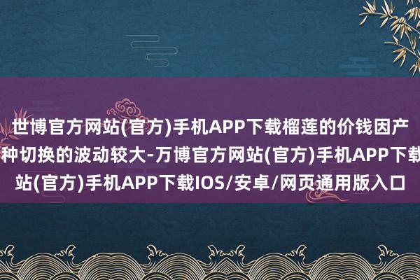 世博官方网站(官方)手机APP下载榴莲的价钱因产地表象、产地切换、品种切换的波动较大-万博官方网站(官方)手机APP下载IOS/安卓/网页通用版入口