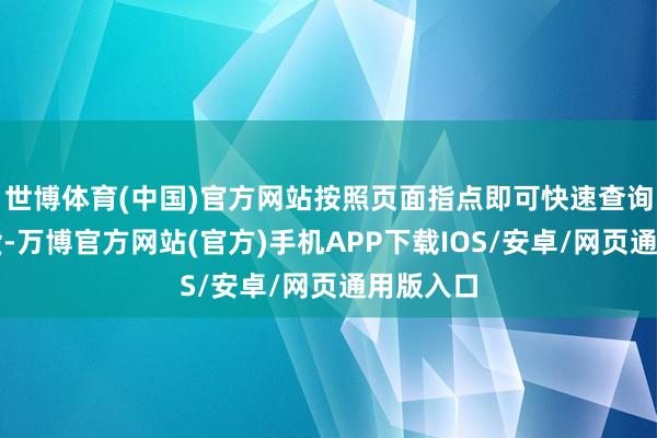 世博体育(中国)官方网站按照页面指点即可快速查询问验收货-万博官方网站(官方)手机APP下载IOS/安卓/网页通用版入口