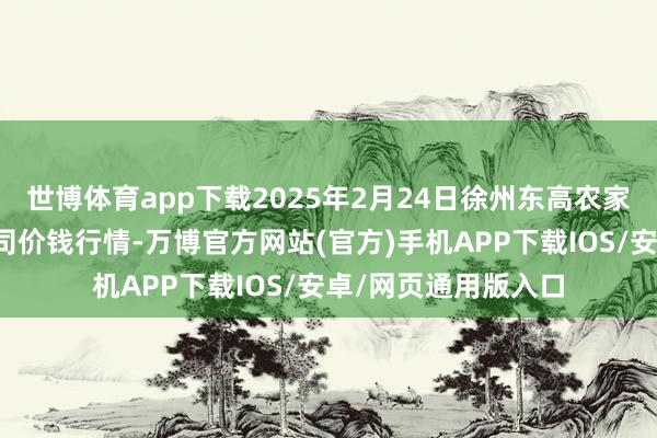 世博体育app下载2025年2月24日徐州东高农家具市集惩处有限公司价钱行情-万博官方网站(官方)手机APP下载IOS/安卓/网页通用版入口