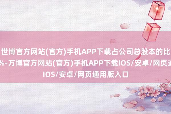 世博官方网站(官方)手机APP下载占公司总股本的比例为1.60%-万博官方网站(官方)手机APP下载IOS/安卓/网页通用版入口