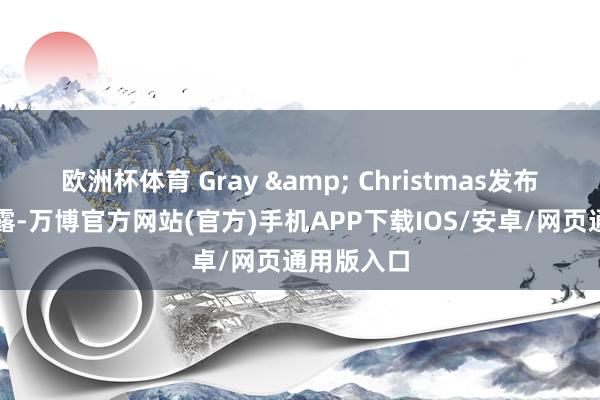 欧洲杯体育 Gray & Christmas发布的敷陈裸露-万博官方网站(官方)手机APP下载IOS/安卓/网页通用版入口