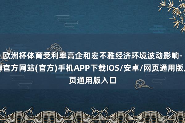 欧洲杯体育　　受利率高企和宏不雅经济环境波动影响-万博官方网站(官方)手机APP下载IOS/安卓/网页通用版入口