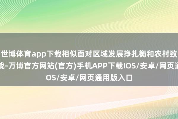 世博体育app下载相似面对区域发展挣扎衡和农村致力于等挑战-万博官方网站(官方)手机APP下载IOS/安卓/网页通用版入口