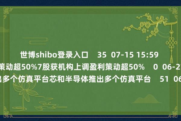 世博shibo登录入口 35 07-15 15:59 7股获机构上调盈利策动超50%7股获机构上调盈利策动超50% 0 06-27 08:13 芯和半导体推出多个仿真平台芯和半导体推出多个仿真平台 51 06-24 11:33 一财最热 点击关闭-万博官方网站(官方)手机APP下载IOS/安卓/网页通用版入口