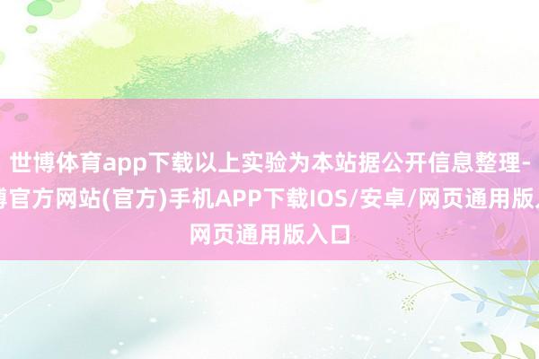 世博体育app下载以上实验为本站据公开信息整理-万博官方网站(官方)手机APP下载IOS/安卓/网页通用版入口