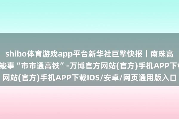shibo体育游戏app平台新华社巨擘快报丨南珠高铁南玉段开放运营 广西竣事“市市通高铁”-万博官方网站(官方)手机APP下载IOS/安卓/网页通用版入口