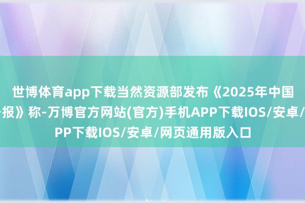 世博体育app下载当然资源部发布《2025年中国海洋经济统计公报》称-万博官方网站(官方)手机APP下载IOS/安卓/网页通用版入口