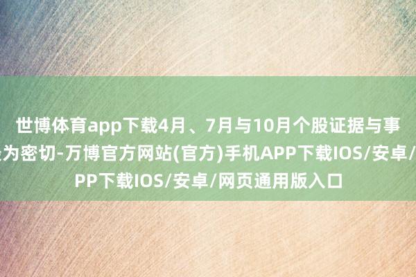 世博体育app下载4月、7月与10月个股证据与事迹增长关系性最为密切-万博官方网站(官方)手机APP下载IOS/安卓/网页通用版入口