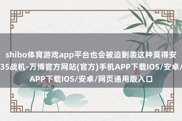 shibo体育游戏app平台也会被迫剿袭这种莫得安装机载雷达的F-35战机-万博官方网站(官方)手机APP下载IOS/安卓/网页通用版入口