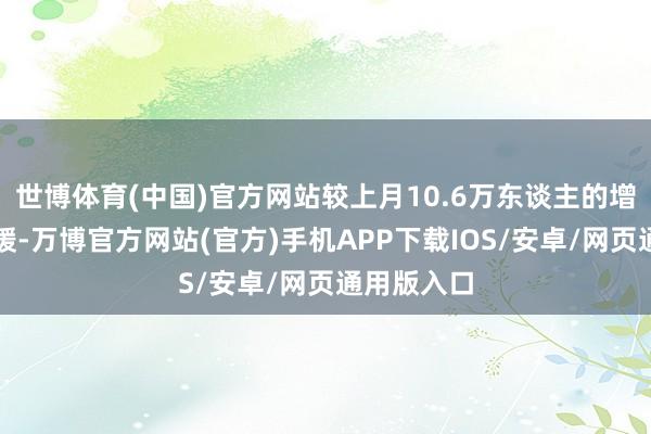 世博体育(中国)官方网站较上月10.6万东谈主的增幅有所放缓-万博官方网站(官方)手机APP下载IOS/安卓/网页通用版入口